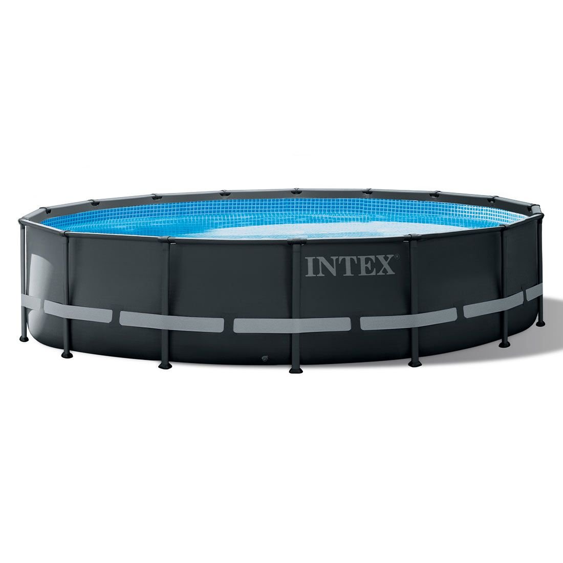 Intex Ultra XTR Frame-Pool Set Ø488x122 cm Grau | Garten und Freizeit